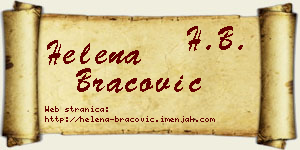 Helena Bracović vizit kartica